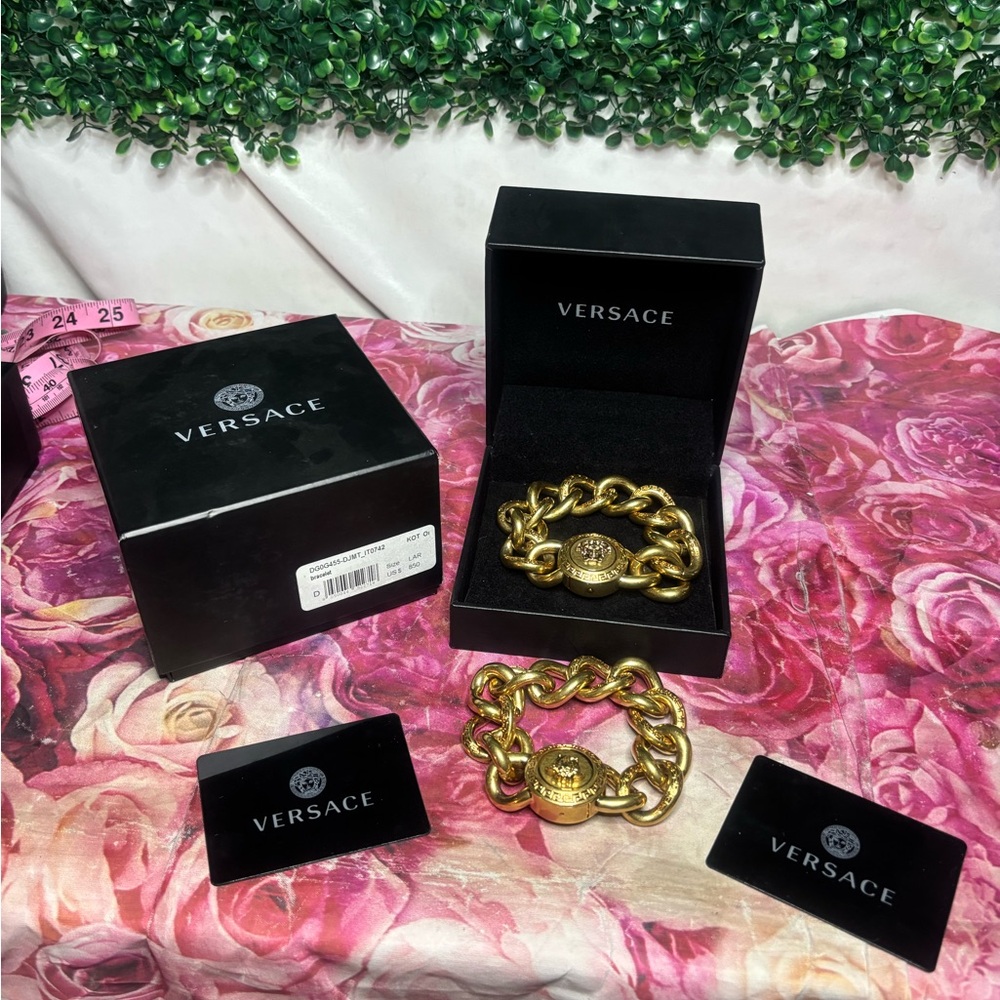 Men’s Versace Medusa bracelets